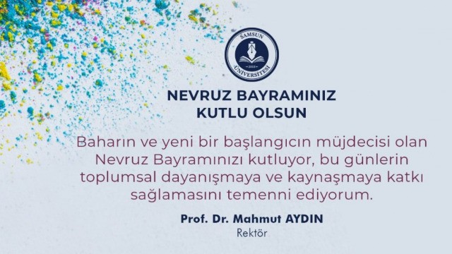 Rektör Aydın’dan Nevruz Mesajı