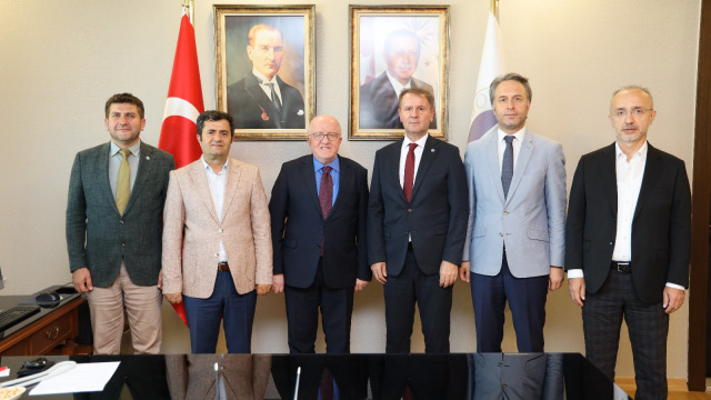 Rektör Prof. Dr. Mahmut Aydın’dan Ordu Üniversitesi Rektörü Prof Dr. Orhan Baş’a Hayırlı Olsun Ziyareti