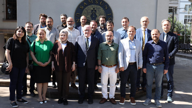 Samsun Üniversitesi Rektörü Prof. Dr. Mahmut Aydın Proje Kabulü Alan Akademisyenlerle Buluştu